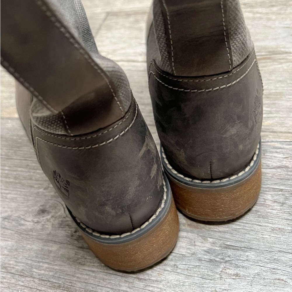 Timberland | canvas and leather boots - Picture 4 of 9